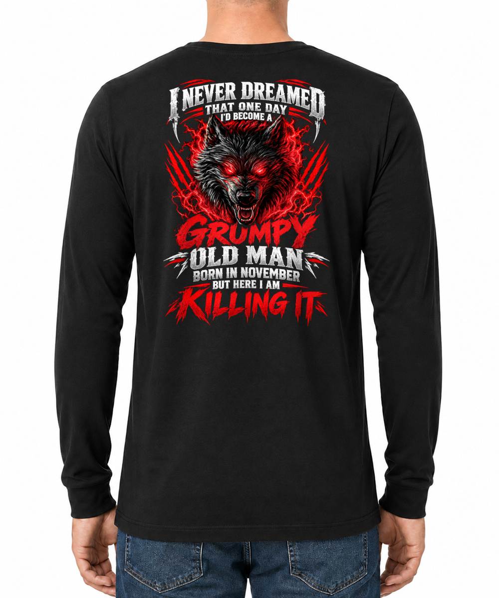 NOVEMBER, YES I'M A GRUMPY MAN - SHIRTS FOR MEN - TOBY11 (SKU2609-371-11)