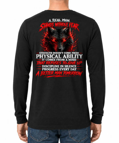 ANIMAL WOLF - A REAL MAN STANDS WITHOUT FEAR - TOBY00 (SKU2609-245)