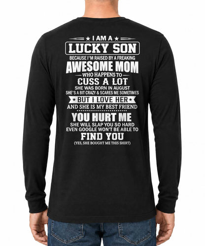 August, I'm Lucky Son - Special Gift for Your Son From Mom - TOBY08 (SKU2609-163-08)