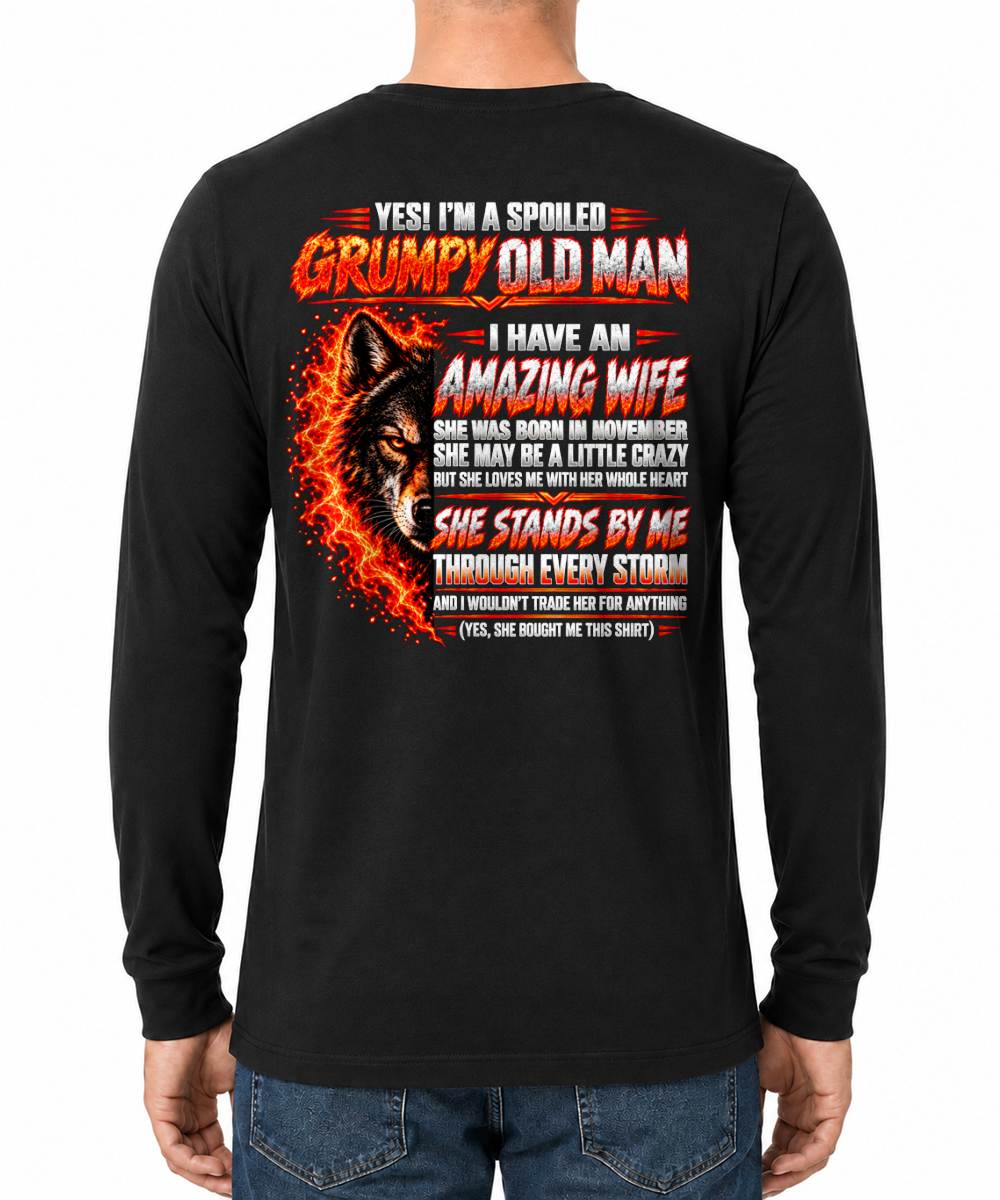 NOVEMBER, YES I'M A GRUMPY MAN - GIFT FROM WIFE TO HUSBAND - TOBY11 (SKU2609-290-11)