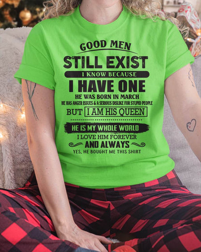 March - Good Men Still Exist - Perfect Gift For Girlfriend, Wife From Husband - TOBY03 (SKU07-166-03)