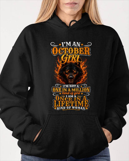 OCTOBER – "I AM A ONCE IN A LIFETIME KIND OF WOMAN" – YELLOW VERSION – T – SHIRT FOR WOMEN – TIEN10 (SKU2607-327-10)