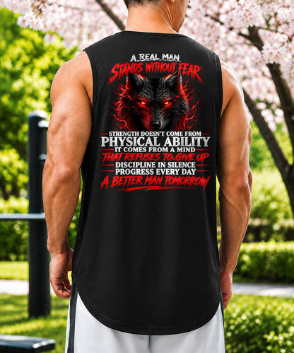 ANIMAL WOLF - A REAL MAN STANDS WITHOUT FEAR - TOBY00 (SKU2609-245)