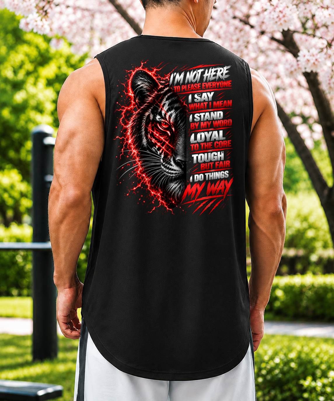 ANIMAL TIGER - A REAL MAN STANDS WITHOUT FEAR - TOBY00 (SKU2609-208)