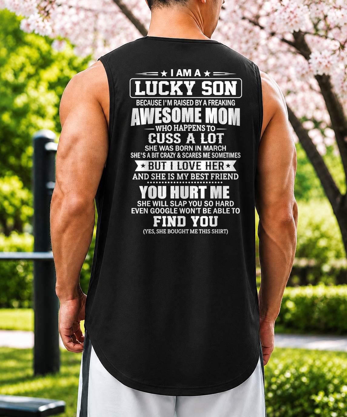 March, I'm Lucky Son - Special Gift for Your Son From Mom - TOBY03 (SKU2609-163-03)