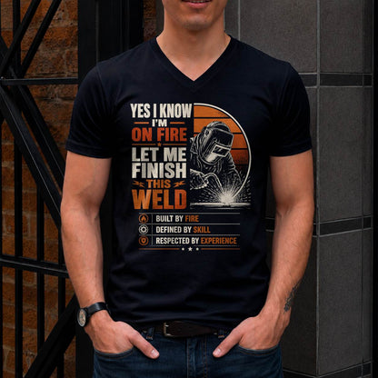 BUILT BY FIRE DEFINED BY SKILL RESPECTED BY EXPERIENCE - SHIRTS FOR MEN - TOBY00 (SKU2608-489)