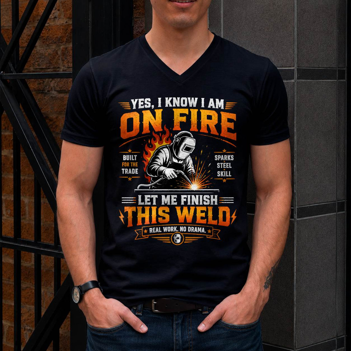 REAL WORK. NO DRAMA - SHIRTS FOR MENS - TOBY00 (SKU2608-466)