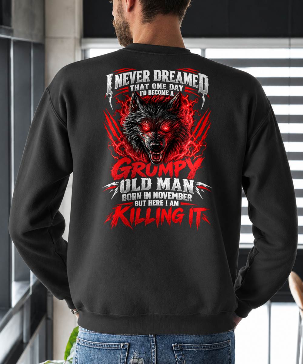 NOVEMBER, YES I'M A GRUMPY MAN - SHIRTS FOR MEN - TOBY11 (SKU2609-371-11)