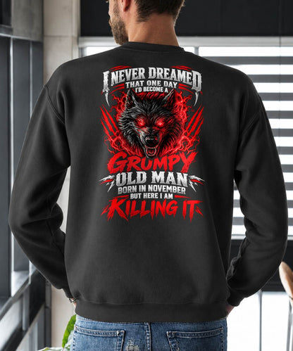 NOVEMBER, YES I'M A GRUMPY MAN - SHIRTS FOR MEN - TOBY11 (SKU2609-371-11)