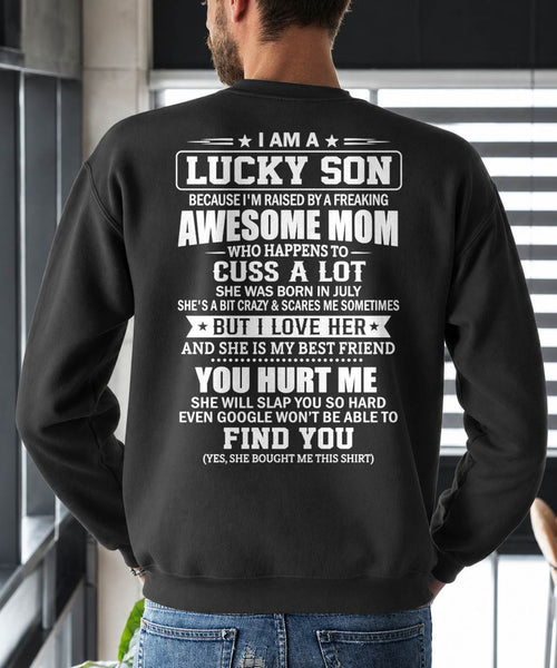 July, I'm Lucky Son - Special Gift for Your Son From Mom - TOBY07 (SKU2609-163-07)