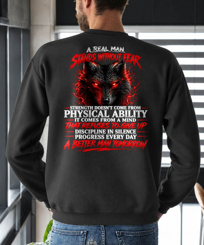 ANIMAL WOLF - A REAL MAN STANDS WITHOUT FEAR - TOBY00 (SKU2609-245)
