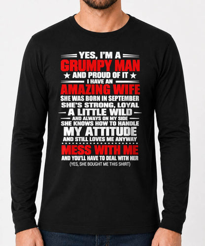 SEPTEMBER, YES I'M A GRUMPY MAN - GIFT FROM WIFE TO HUSBAND - TOBY09 (SKU2609-272)