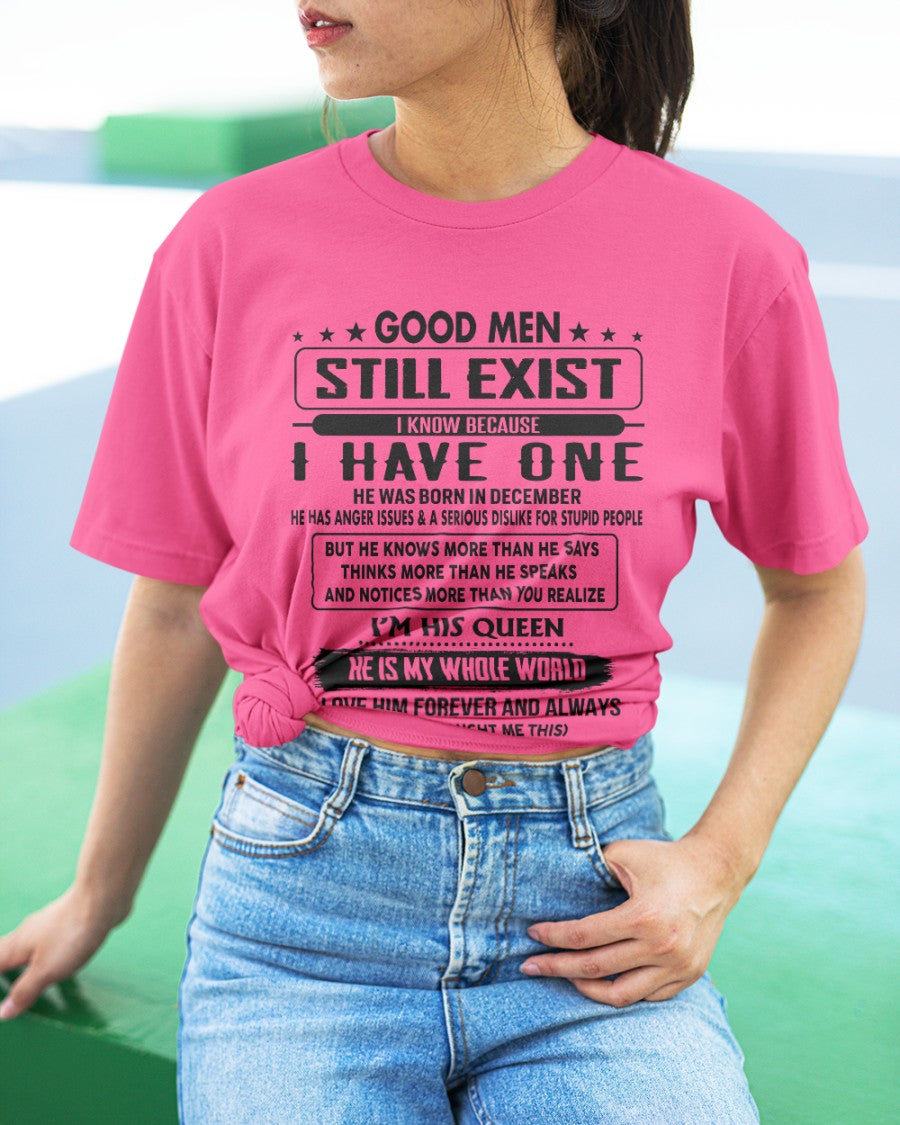 December - Good men Still Exist - gift for your girlfriend, wife from Husband - TOBY12 (SKU-GM-12)
