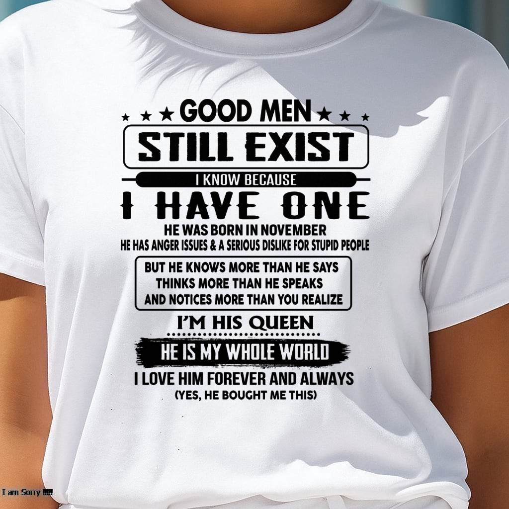 November - Good men Still Exist - gift for your girlfriend, wife from Husband - TOBY11 (SKU-GM-11)