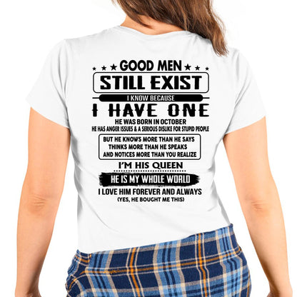 October - Good men Still Exist - gift for your girlfriend, wife from Husband - TOBY10 (SKU-GMSAU-10)