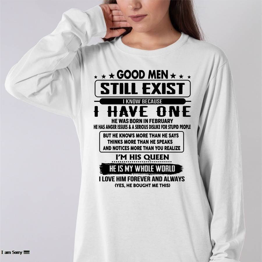February - Good men Still Exist - gift for your girlfriend, wife from Husband - TOBY02 (SKU-GM-02)