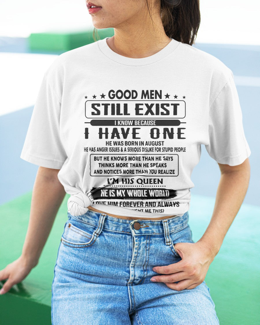 August - Good men Still Exist - gift for your girlfriend, wife from Husband - TOBY08 (SKU-GM-08)