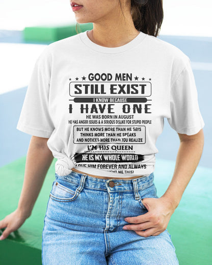 August - Good men Still Exist - gift for your girlfriend, wife from Husband - TOBY08 (SKU-GM-08)
