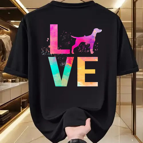 Dog Love Shirt, Dog Lover Gift T-Shirt/Hoodie/Sweatshirt HLT00 - Colorful Vizsla Dog Mom Gifts Vizsla T-Shirt