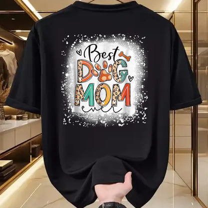 Dog Love Shirt, Dog Lover Gift T-Shirt/Hoodie/Sweatshirt HLT00 - Best Dog Mom Ever Bleached Mother_s Day Dog Mommy Girl T-Shirt