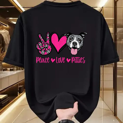 Dog Love Shirt, Dog Lover Gift T-Shirt/Hoodie/Sweatshirt HLT00 - Pit Bull Lives Matter Pittie Puppy Dog Mom Ladies Pitbull T-Shirt