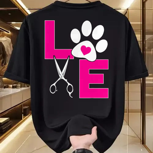 Dog Love Shirt, Dog Lover Gift T-Shirt/Hoodie/Sweatshirt HLT00 - Cute Dog Groomer Funny Dog Grooming Love Christmas T-Shirt