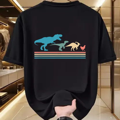 Best Dinosaur Lover Shirt, Funny Dinosaur UnisexT-Shirt/Hoodie/Sweatshirt HLT00 - Funny Vintage Dinosaur Evolution T-Rex Velociraptor Chicken T-Shirt