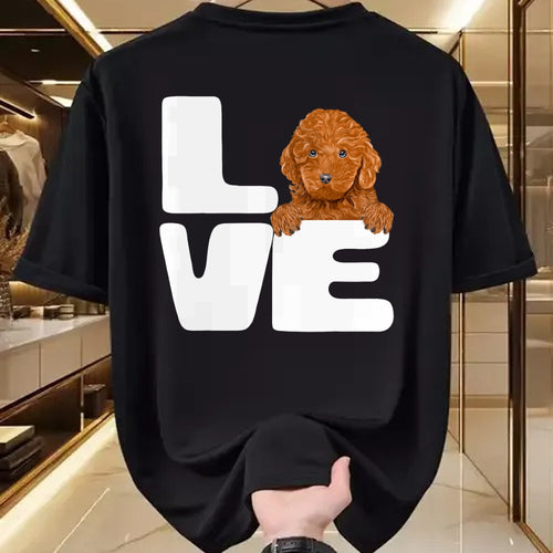 Dog Love Shirt, Dog Lover Gift T-Shirt/Hoodie/Sweatshirt HLT00 - I Love My Brown Poodle Dog Lover T-Shirt