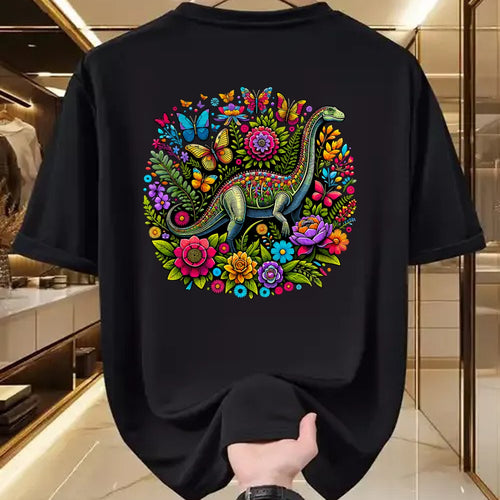 Best Dinosaur Lover Shirt, Funny Dinosaur UnisexT-Shirt/Hoodie/Sweatshirt HLT00 - Cottagecore Dinosaur Floral T-Shirt