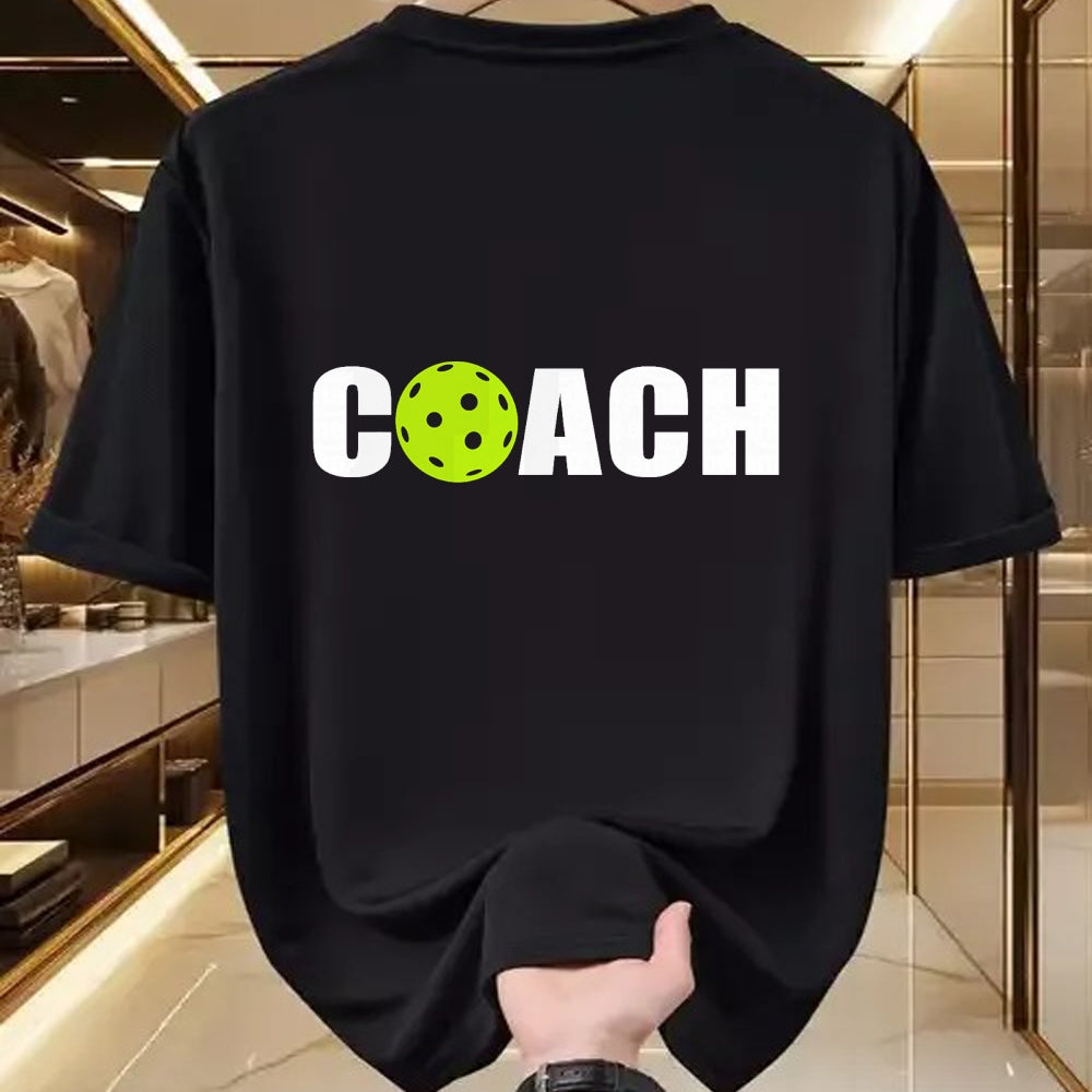Funny Pickleball Shirt, Pickleball Lover Unisex T-Shirt/Hoodie/Sweatshirt HLT00 - Miftees Pickleball Tees Women_s Black Pickleball Coach T-Shirt