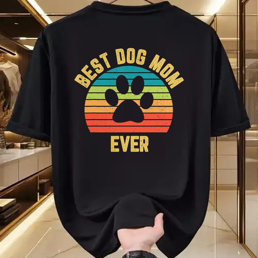 Dog Love Shirt, Dog Lover Gift T-Shirt/Hoodie/Sweatshirt HLT00 - Vintage Dog Mom Shirt Mother Loves Dogs Mama Colorful Design T-Shirt