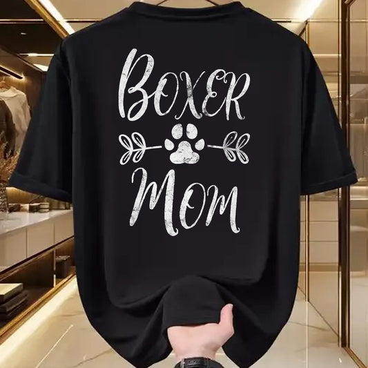 Dog Love Shirt, Dog Lover Gift T-Shirt/Hoodie/Sweatshirt HLT00 - Boxer Mom Shirt Boxer Dog Lover Owner Funny Boxer Dog Mom T-Shirt