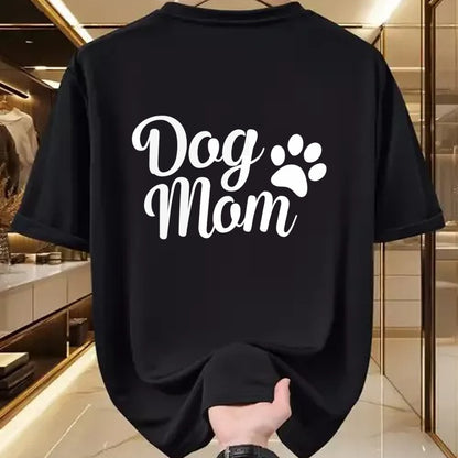Dog Love Shirt, Dog Lover Gift T-Shirt/Hoodie/Sweatshirt HLT00 - Womens Dog Mom - Paw Print Mothers of Puppies Doggy Mama Wife Mommy V-Neck T-Shirt
