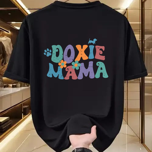 Dog Love Shirt, Dog Lover Gift T-Shirt/Hoodie/Sweatshirt HLT00 - Groovy Doxie Mama Colorful Dog Gift Dachshund Lover Dogs Mom T-Shirt