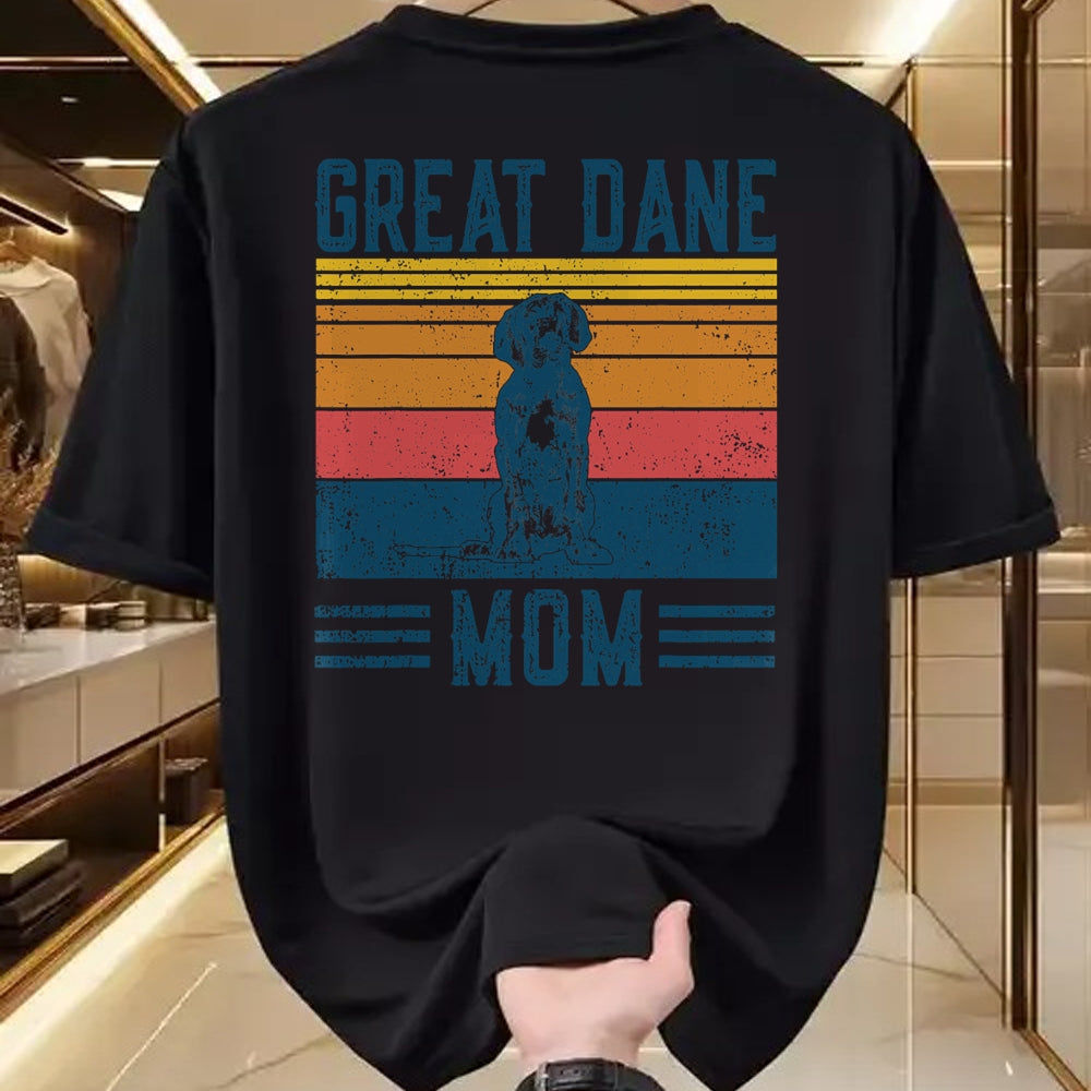 Dog Love Shirt, Dog Lover Gift T-Shirt/Hoodie/Sweatshirt HLT00 - Dog Great Dane Mom - Vintage Great Dane Mom T-Shirt