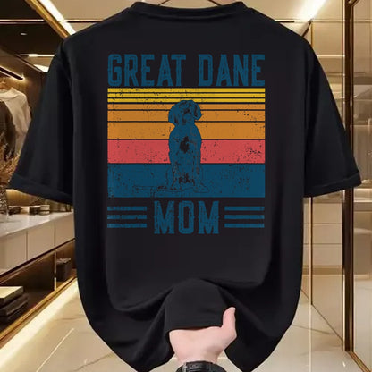 Dog Love Shirt, Dog Lover Gift T-Shirt/Hoodie/Sweatshirt HLT00 - Dog Great Dane Mom - Vintage Great Dane Mom T-Shirt