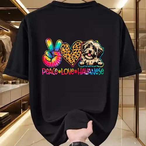 Dog Love Shirt, Dog Lover Gift T-Shirt/Hoodie/Sweatshirt HLT00 - Peace Love Rescue Dog Lover Parent Adopted Tie Dye T-Shirt