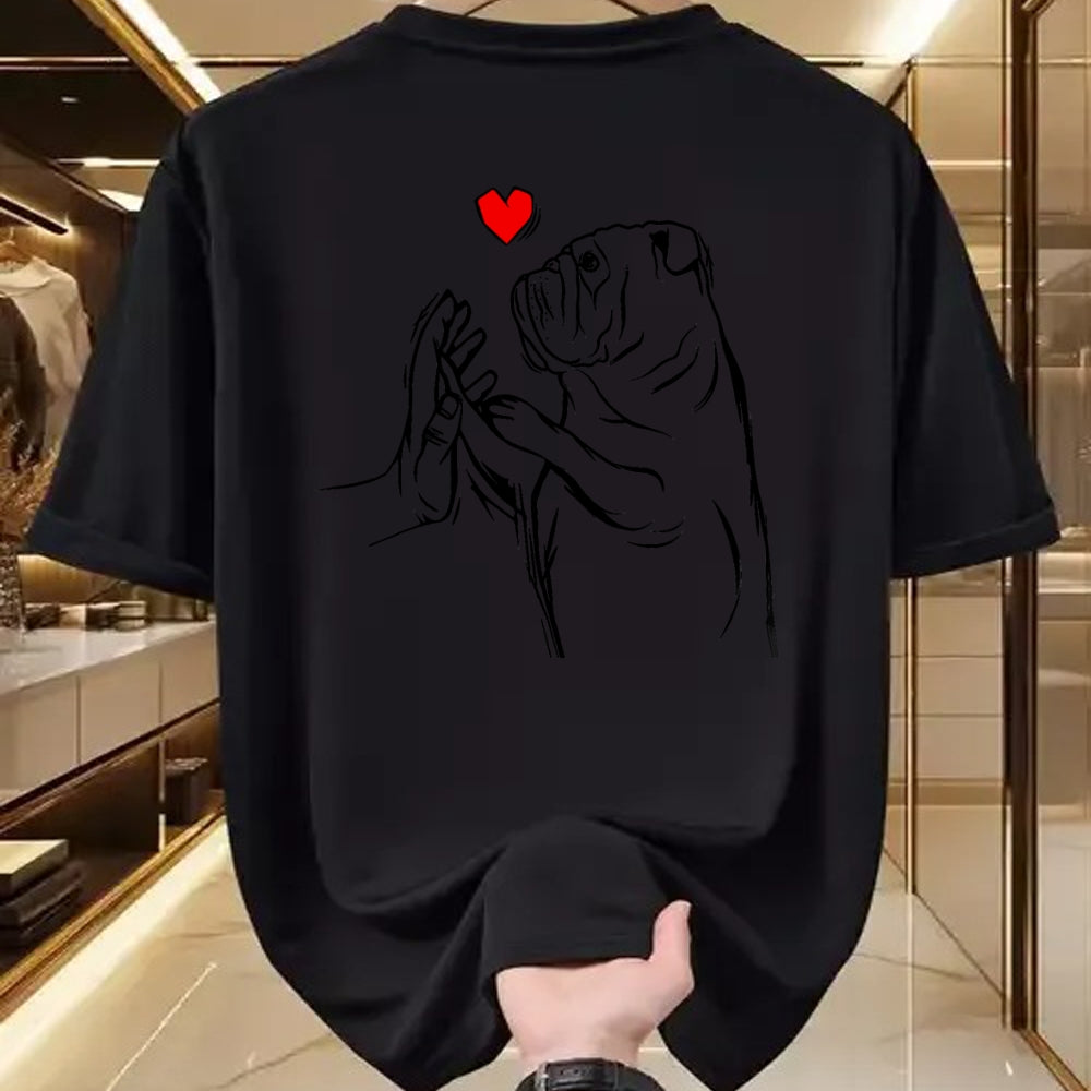 Dog Love Shirt, Dog Lover Gift T-Shirt/Hoodie/Sweatshirt HLT00 - English Bulldog Love Cute Bully Dog Mom Funny Girls Gift T-Shirt