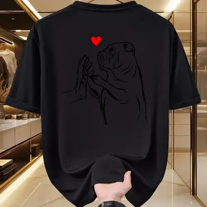 Dog Love Shirt, Dog Lover Gift T-Shirt/Hoodie/Sweatshirt HLT00 - English Bulldog Love Cute Bully Dog Mom Funny Girls Gift T-Shirt