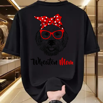 Dog Love Shirt, Dog Lover Gift T-Shirt/Hoodie/Sweatshirt HLT00 - Wheaten Terrier Mom Mama Dog T-Shirt