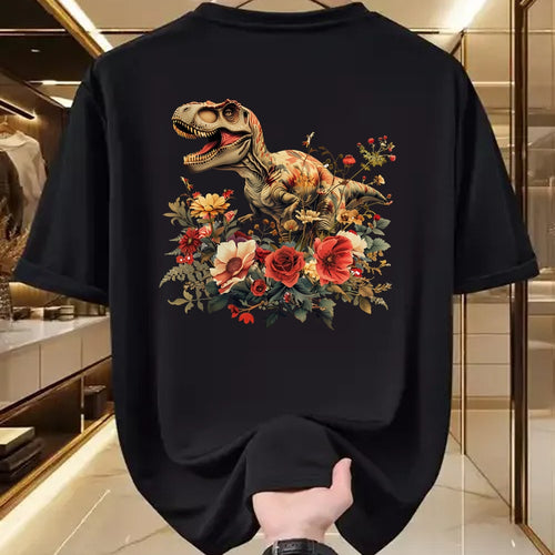 Best Dinosaur Lover Shirt, Funny Dinosaur UnisexT-Shirt/Hoodie/Sweatshirt HLT00 - Dinosaur Dino Trex Floral Flower Graphic T-Shirt