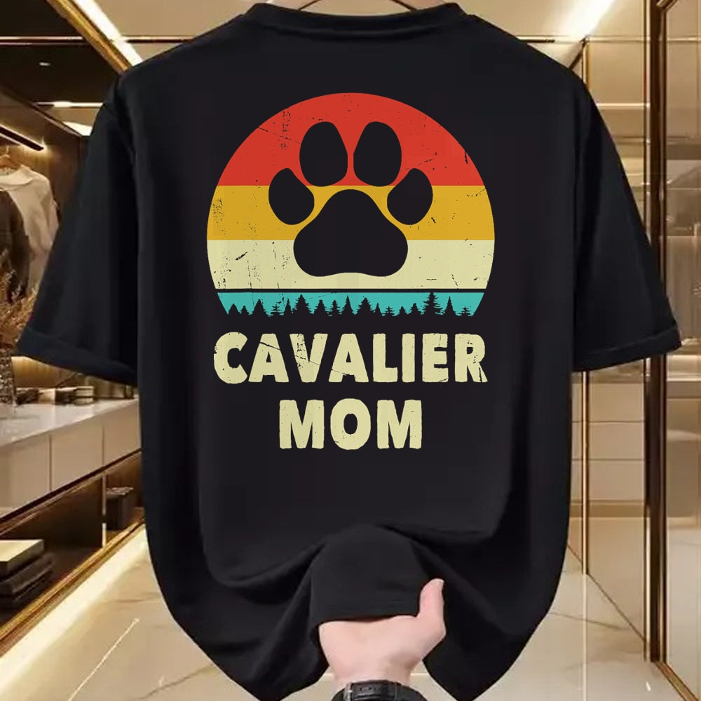 Dog Love Shirt, Dog Lover Gift T-Shirt/Hoodie/Sweatshirt HLT00 - Cavalier King Charles Spaniel Mom Vintage Dog Gift Women T-Shirt