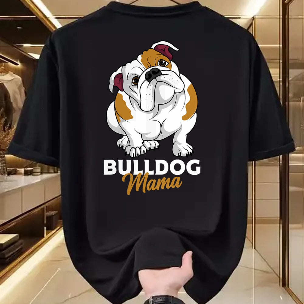 Dog Love Shirt, Dog Lover Gift T-Shirt/Hoodie/Sweatshirt HLT00 - English Bulldog Mama Cute Bully Dog Mom Funny Womens Gift T-Shirt