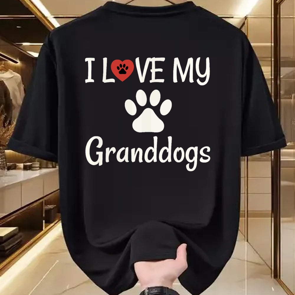 Dog Love Shirt, Dog Lover Gift T-Shirt/Hoodie/Sweatshirt HLT00 - I Love My Granddogs Shirt, Dog Grandma Grandpa Granddog Tee T-Shirt