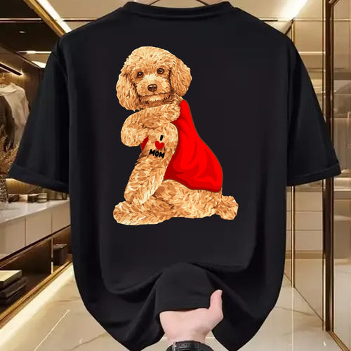 Dog Love Shirt, Dog Lover Gift T-Shirt/Hoodie/Sweatshirt HLT00 - Poodle Dog I Love Mom Tattoo Lover funny Gift T-Shirt
