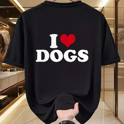 Dog Love Shirt, Dog Lover Gift T-Shirt/Hoodie/Sweatshirt HLT00 - I Love Dogs T-Shirt (1)