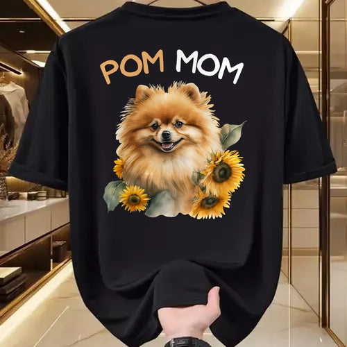 Dog Love Shirt, Dog Lover Gift T-Shirt/Hoodie/Sweatshirt HLT00 -Pomeranian Mom Pom Dog Mama T-Shirt