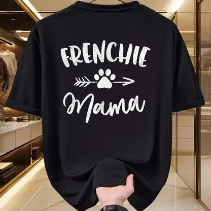 Dog Love Shirt, Dog Lover Gift T-Shirt/Hoodie/Sweatshirt HLT00 - Frenchie Mama French Bulldog Lover Owner Gift Dog Mom Mother T-Shirt