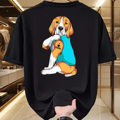 Dog Love Shirt, Dog Lover Gift T-Shirt/Hoodie/Sweatshirt HLT00 - Beagle I Love Mom Apparel, Dog Mom Gifts Womens T-Shirt
