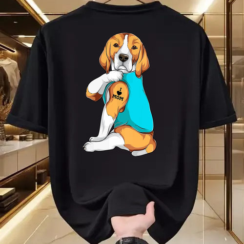 Dog Love Shirt, Dog Lover Gift T-Shirt/Hoodie/Sweatshirt HLT00 - Beagle I Love Mom Apparel, Dog Mom Gifts Womens T-Shirt